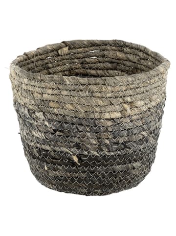 Wenko Aufbewahrungskorb in Beige/ Schwarz - (H)16 x Ø 22 cm