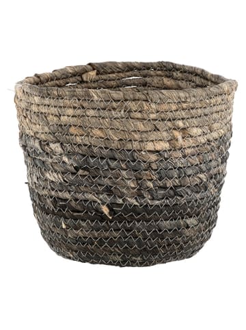 Wenko Aufbewahrungskorb in Beige/ Schwarz - (H)16 x Ø 22 cm