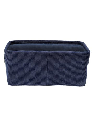 Wenko Badkorb "Anela" in Dunkelblau - (B)27,6 x (H)12 x (T)20 cm