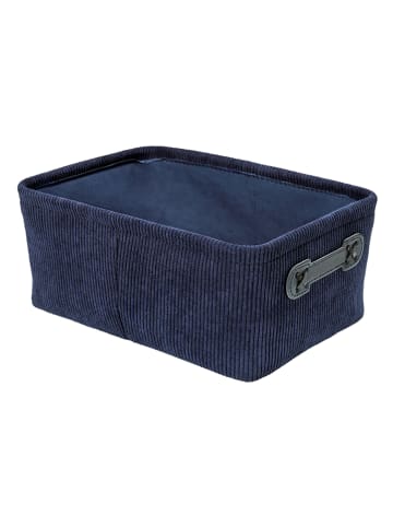 Wenko Badkorb "Anela" in Dunkelblau - (B)27,6 x (H)12 x (T)20 cm