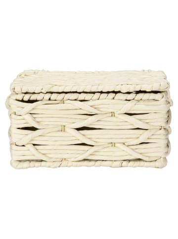 Wenko Aufbewahrungsbox ''Vabriano'' in Beige - (B)19 x (H)10 x (T)14 cm