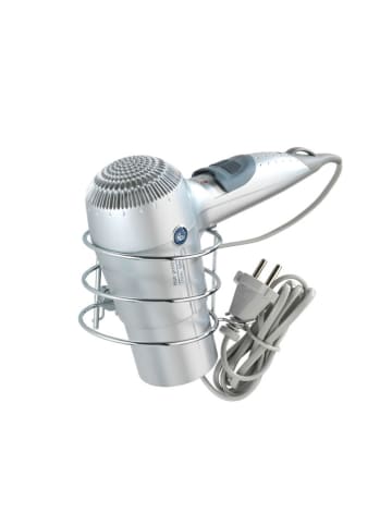 Wenko Haartrockner-Halterung ''Classic'' in Silber - (B)13,5 x (H)10,5 x (T)11 cm