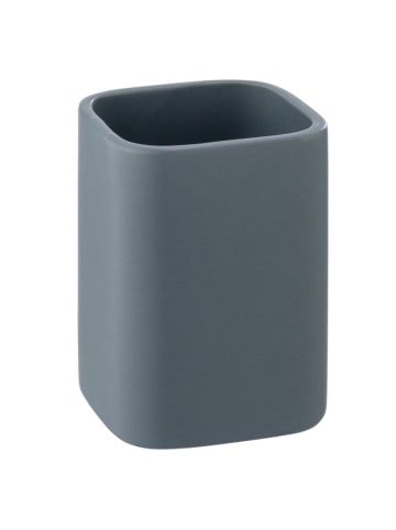 Wenko Kubek łazienkowy "Hexa" w kolorze szarym - 6,5 x 9 x 6,5 cm