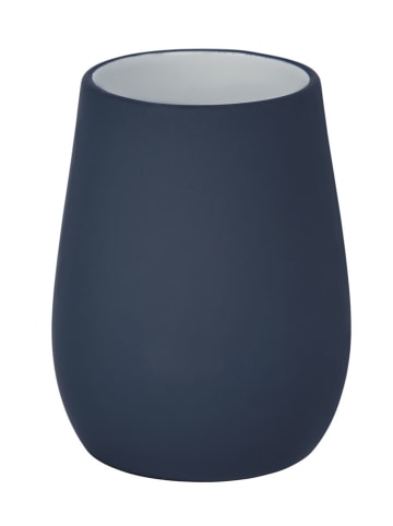 Wenko Kubek łazienkowy "Sydney" w kolorze granatowym - wys. 11 x Ø 8,5 cm