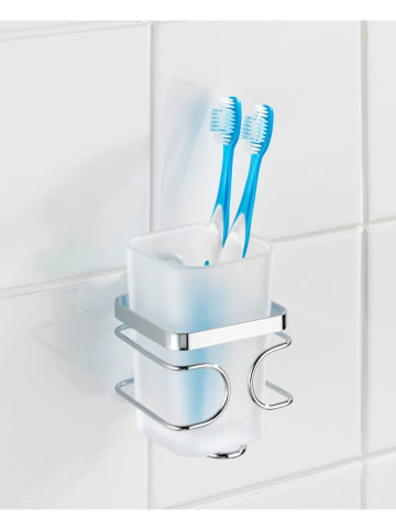 Wenko Zahnbürstenhalter ''Premium'' in Silber - (B)7,5 x (H)11,5 x (T)8,5 cm
