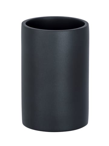 Wenko Tandenborstelbeker "Ida" antraciet - (H)10,5 x Ø 7 cm