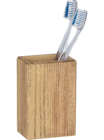 Wenko Kubki łazienkowe (2 szt.) "Marla" w kolorze jasnobrązowym - 7,5 x 11 x 5 cm