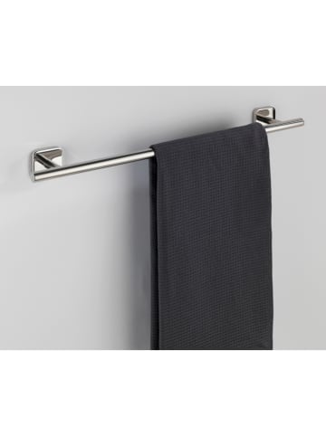 Wenko Roestvrijstalen handdoekhouder "Uno Mezzano" - (B)60 x (H)5,5 x (D)7 cm