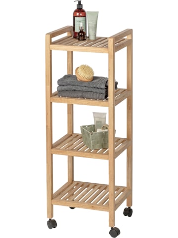 Wenko Rolwagen "Norway" naturel - (B)35 x (H)97 x (D)31 cm