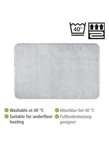 Wenko Badmat "Saravan" grijs - (L)80 x (B)50 cm