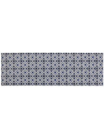 Wenko Op maat snijdbaar tapijt "Mosaic" blauw - (L)200 x (B)65 cm