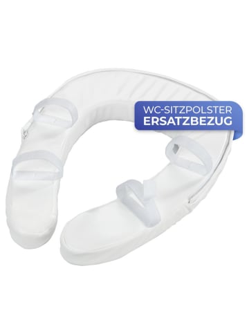 Wenko Toilettenkissen-Ersatzbezug ''Soft'' in Weiß - (B)38 x (H)5 x (T)46 cm