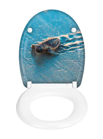 Wenko Absenkautomatik-WC-Sitz" Caretta" in Blau