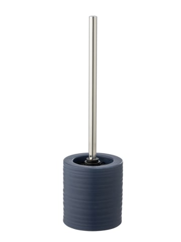Wenko Toiletgarnituur "Mila" donkerblauw - (H)39,5 x Ø 12 cm