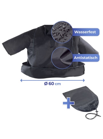 Maximex Osłona fryzjerska w kolorze czarnym - Ø 60 cm