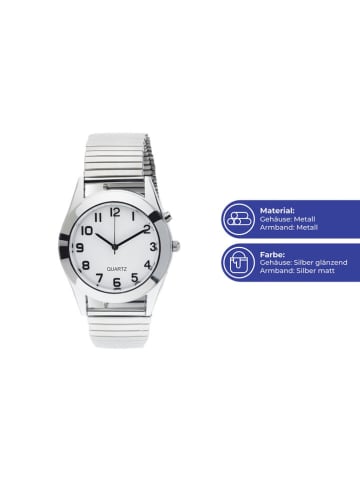 Maximex Herren-Uhr ''Pure'' in Silber - Ø 3,7 cm