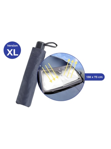 Maximex Osłona przeciwsłoneczna w kolorze srebrnym do samochodu - 73 x 138 cm