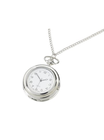 Maximex Pillendose-Taschenuhr in Silber - (L)84,5 cm
