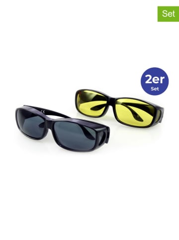 Maximex 2-częściowy zestaw okularów w kolorze czarno-żółtym