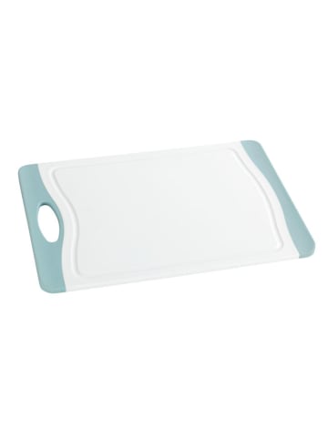 Wenko Deska w kolorze biało-błękitnym do krojenia - 33 x 21 cm