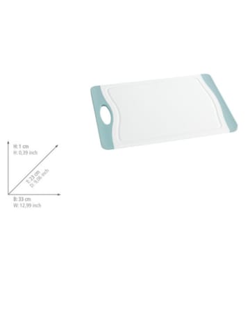 Wenko Snijplank wit/lichtblauw - (L)33 x (B)21 cm