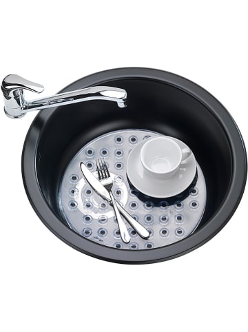 Wenko Gootsteenmat "Kristal" transparant - Ø 31 cm