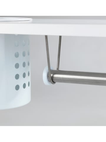 Wenko Universalregal "Blanco" in Weiß/ Silber - (B)55 x (H)21 x (T)18 cm