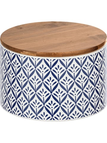 Wenko Aufbewahrungsdose "Lorca" in Blau/ Weiß - 750 ml