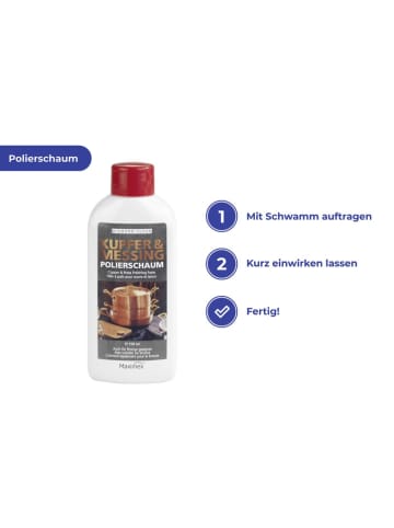 Maximex Kupfer- Messing- Polierschaum - 150 ml