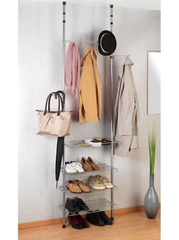 Wenko Kapstok "Apollon" zilverkleurig - (B)61 x (H)300 x (D)28 cm