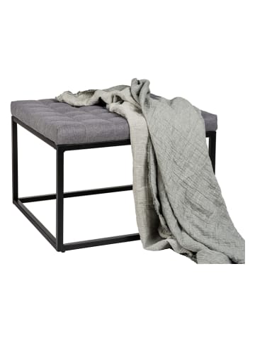 Wenko Stołek "Amandola" w kolorze czarno-szarym - 59 x 45,5 x 59 cm