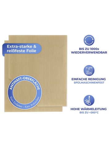 Wenko Maty (2 szt.) w kolorze beżowym do pieczenia - 36 x 42 cm