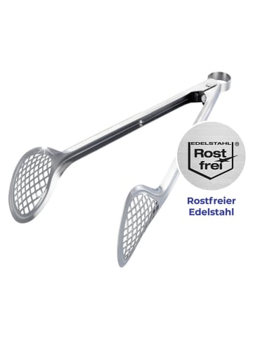 Wenko Küchenzange in Silber - (B)8 x (H)34,5 x (T)3,5 cm