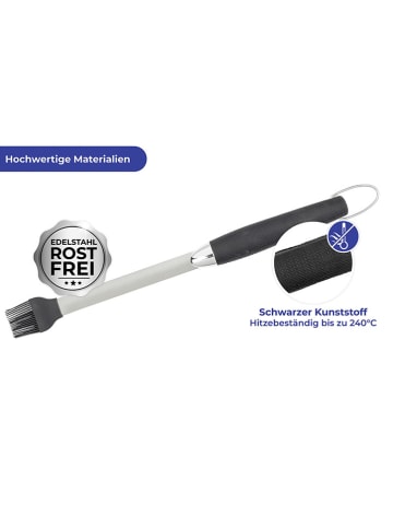 Wenko Bakkwast zilverkleurig/zwart - (L)47 x (B)4,2 cm