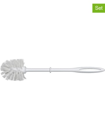 Wenko 3er-Set: WC-Bürsten in Weiß - (H)36 x Ø 8 cm