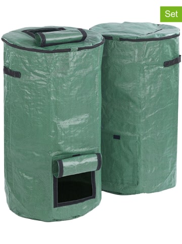 Wenko Worki (2 szt.) w kolorze zielonym na kompost - 2x 125 l