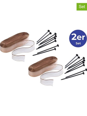 Wenko 2-częściowy zestaw stoperów w kolorze brązowym na ślimaki - dł. 160 cm