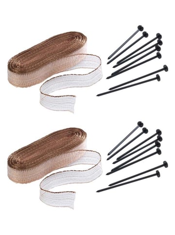 Wenko 2-delige set: slakkenstops bruin - (L)160 cm