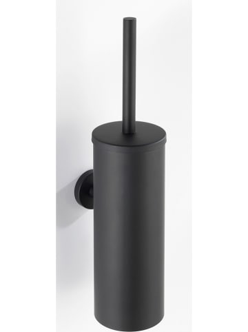 Wenko Roestvrijstalen toiletborstelgarnituur "Bosio" zwart - (B)9 x (H)40,5 x (D)13 cm