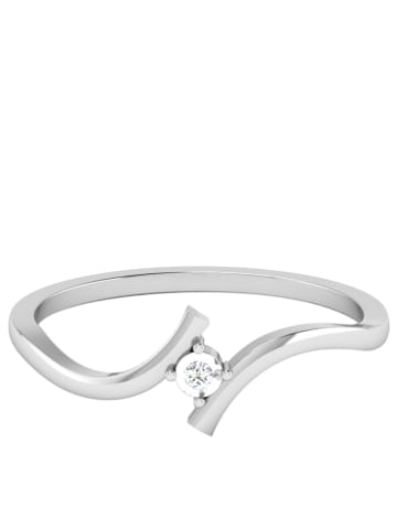 Vittoria Jewels Witgouden ring met diamant