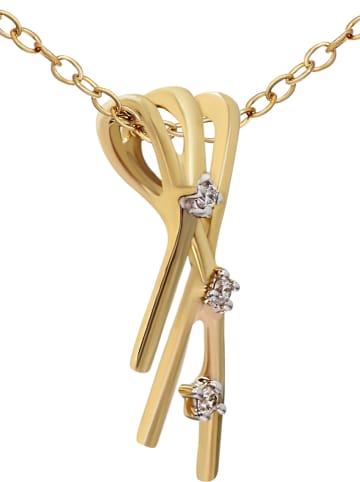 Diamant Vendôme Gold-Anhänger mit Diamanten