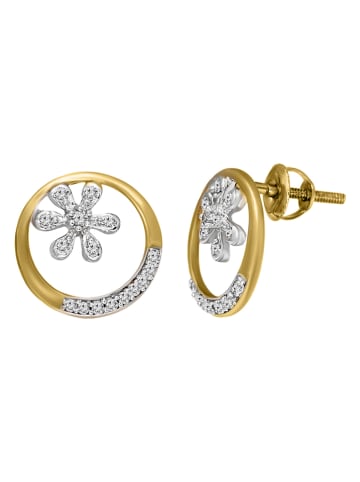 Diamant Vendôme Złote kolczyki-wkrętki z diamentami