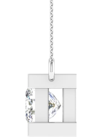 Vittoria Jewels Witgouden ketting met diamant - (L)40 cm
