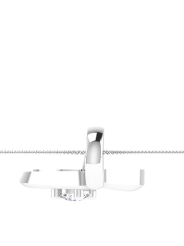 Vittoria Jewels Witgouden hanger met diamant