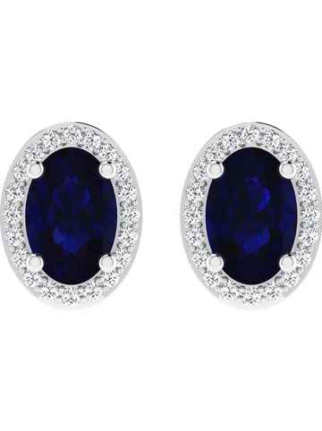 Vittoria Jewels Witgouden oorstekers met diamanten