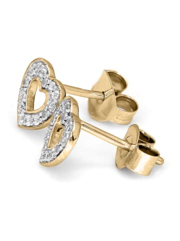 Vittoria Jewels Gold-Ohrstecker mit Diamanten