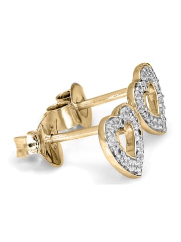Vittoria Jewels Gold-Ohrstecker mit Diamanten