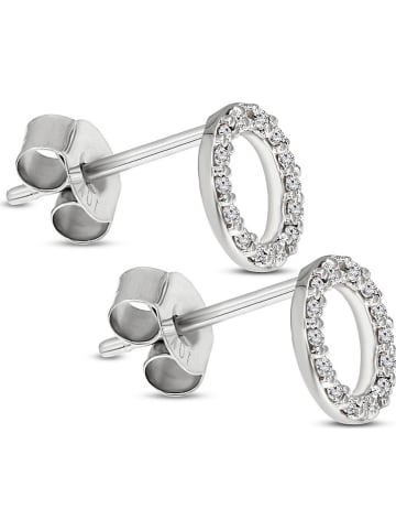 Vittoria Jewels Złote kolczyki-wkrętki z diamentami