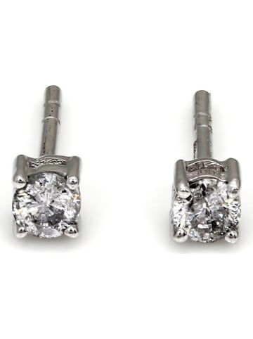 Vittoria Jewels Witgouden oorstekers met diamanten