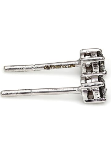 Vittoria Jewels Złote kolczyki-wkrętki z diamentami